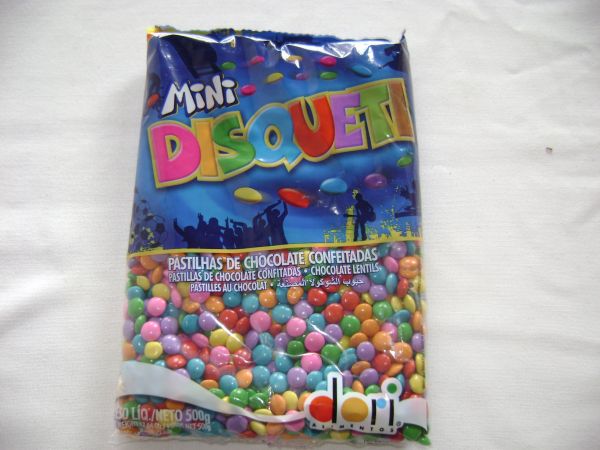 pastilha de chocolate mini disquete