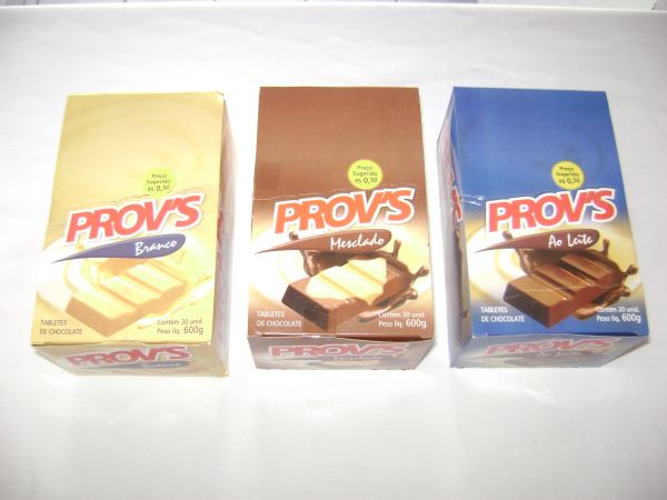 choc. prov's, branco,mesclado chocolate